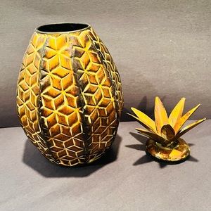 Metal Pineapple canister